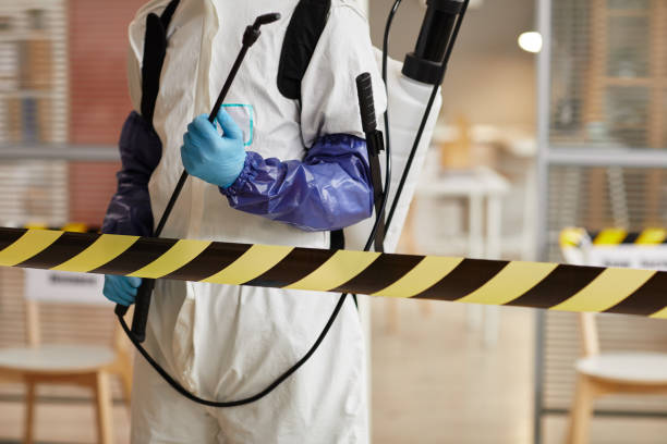 Professional Blood Cleanup technician working in Eastport, NY